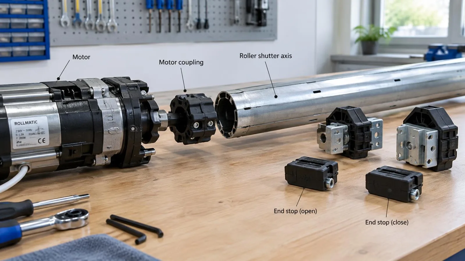 Moteur de volet roulant qui tourne dans le vide
