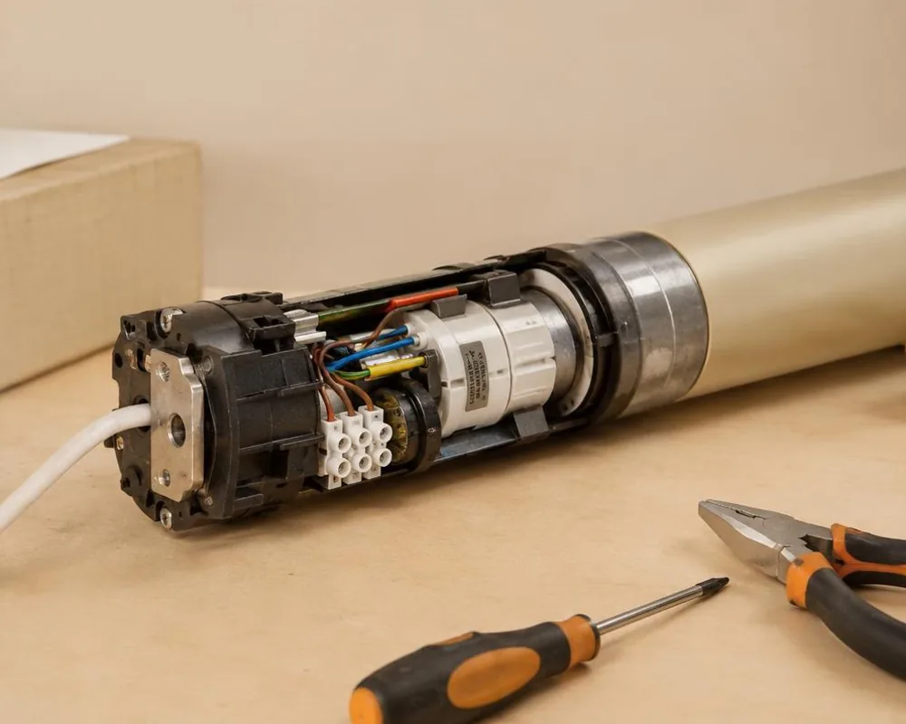 Installation d'un moteur de volet roulant